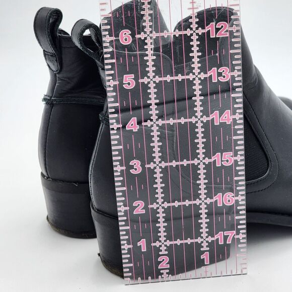 Steve Madden Dicey Black Leather Ankle Booties Size 8 - Picture 10 of 10